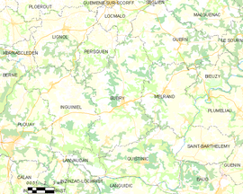 Mapa obce Bubry