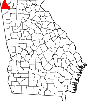 Map of Georgia highlighting Walker County.svg
