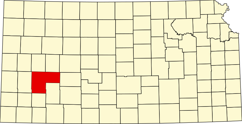 صورة:Map of Kansas highlighting Finney County.svg