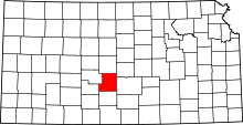 Harta e Stafford County në Kansas