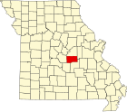 瑪麗郡在密蘇里州的位置