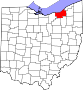 Comitatul Cuyahoga map
