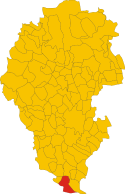 Map of comune of Pojana Maggiore (province of Vicenza, region Veneto, Italy).svg