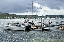 Yachting marina in the sheltered waters of Loch Alsh at Kyle Marina Kyle.JPG
