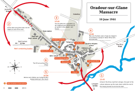 Map in SVG of "Massacre of Oradour-sur-Glane"