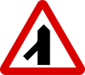 Traffic merging from left behind