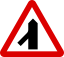 Mauritius Road Signs - Warning Sign - Traffic Merging From Left Behind.svg