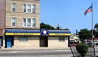 The McKinley American Legion Post.  Note the Willis Tower in the distant background.