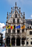 Flags at the city hall in Mechelen