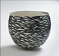 Woodfired porcelain, "Nest" 2009 Ø: 30cm