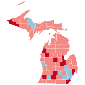 Michigan County Flips 2016.svg