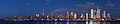Midtown Manhattan von Weehawken aus in der Nacht gesehen, 2021