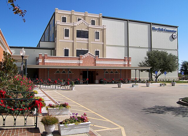 The Blue Bell Creameries factory in Brenham