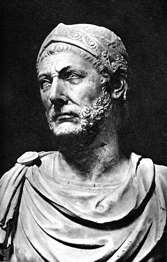 Statue of the Carthaginian general Hannibal Barca
