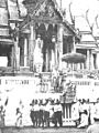 Investiture ceremony of Prince Chulalongkorn at the Grand Palace, taken by Thomson