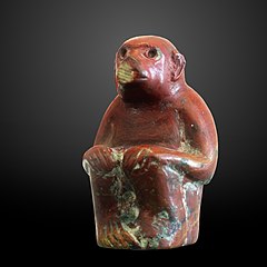 Statuette of a monkey-Sb 5884