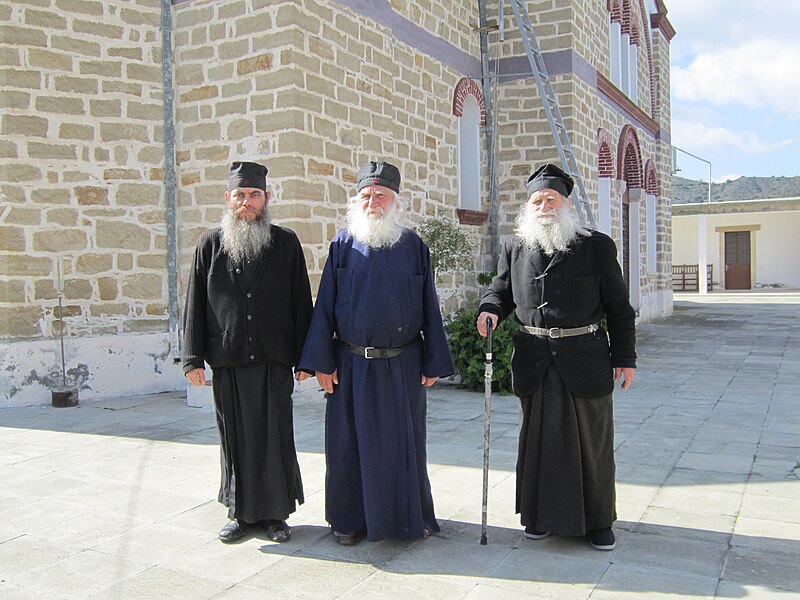 File:Monks of Panagidia Galaktotrofousa Monastery, Cyprus.jpg