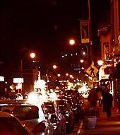 Monroe Avenue bars at night Monroenight.jpg