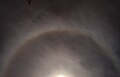 Moon halo over the sky in Rabka-Zdrój, April 14, 2019