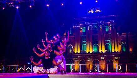 Dance performance in Katgola gardens during the Murshidabad Heritage Festival