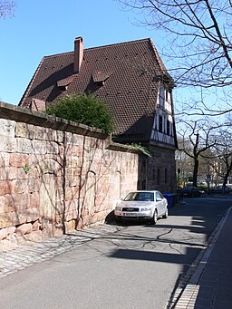 Nürnberg Vestnertormauer Schwarzes B 1