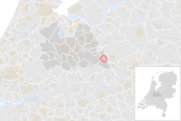 Locatie van de gemeente Veenendaal (gemeentegrenzen CBS 2016)