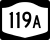 New York State Route 119A penanda