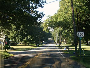 Vista sulla strada da Pittsford