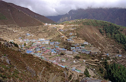 Namche Bazaar, in a 2001 picture