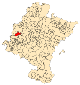 Kaart van Améscoa Baja