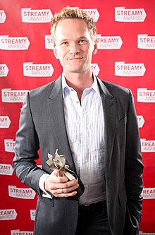 Neil Patrick Harris, winner of Best Male Actor in a Comedy Web Series Neil Patrick Harris - Streamy Awards 2009.jpg