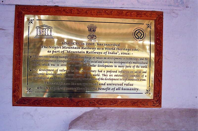 File:NilgirisMountainRailwayPlaque036.JPG