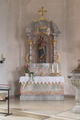 English: Church (Altar) in Hofaschenbach, Nuesttal, Hessen, Germany