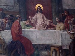 La Cène, dernier repas de Jésus avec les disciples