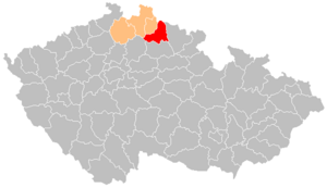 Район Семили на карте