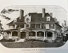 Old Orchard was the summer home of W. H. Silverthorn Old Orchard 1903.jpg