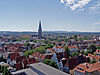 Aerial view of Osnabrück with focus on St. Catherine's Church (Katharinenkirche)