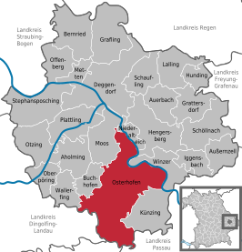 Kaart van Osterhofen