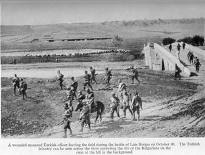 Ottoman troops leaving the field during the battle of Lule Burgas.png