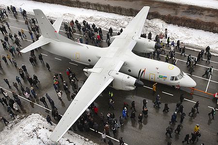 Overhead view of the Antonov An-132D.jpg