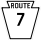Pennsylvania Route 7 marker