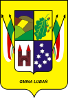 Coat of arms of the Lubań Commune