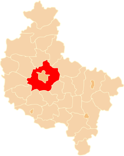 موقعیت شهرستان پوزنانگ در نقشه