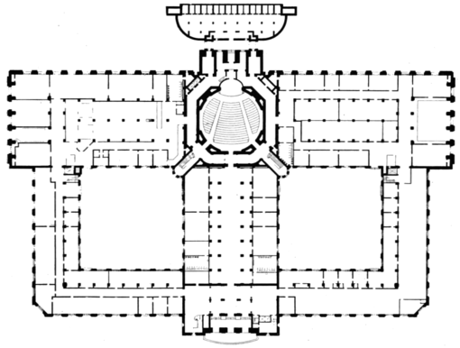 PSM V80 D105 Ground plan of the national museum 1912.png