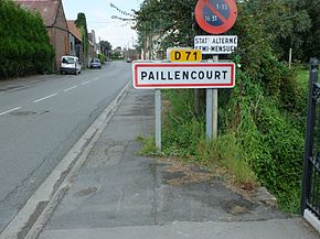 Paillencourt - Panneau d'entrée.JPG