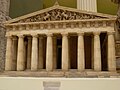 West Front. The Pantheon (original at Athens, Greece from 447-432 BCE). Modelmaker: Laurence W. Hitt