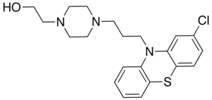 Strukturformel von Perphenazin