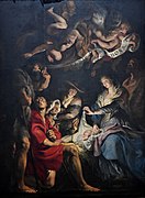 De aanbidding der herders door Peter Paul Rubens
