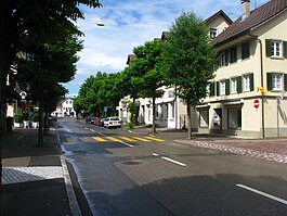 Seestrasse near the protestant church