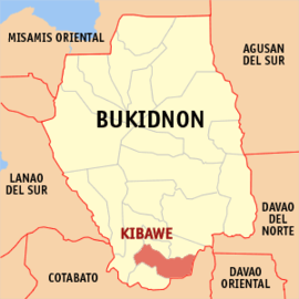 Kibawe na Bukidnon Coordenadas : 7°34'4"N, 124°59'25"E